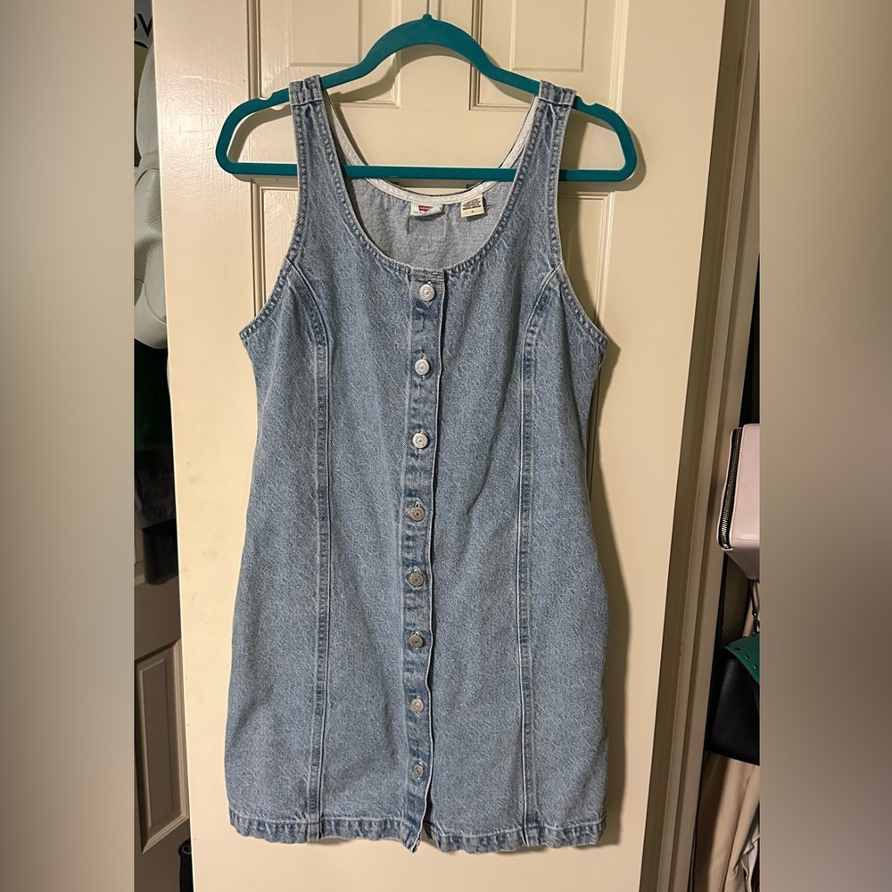 Levi’s denim short jumper dress
